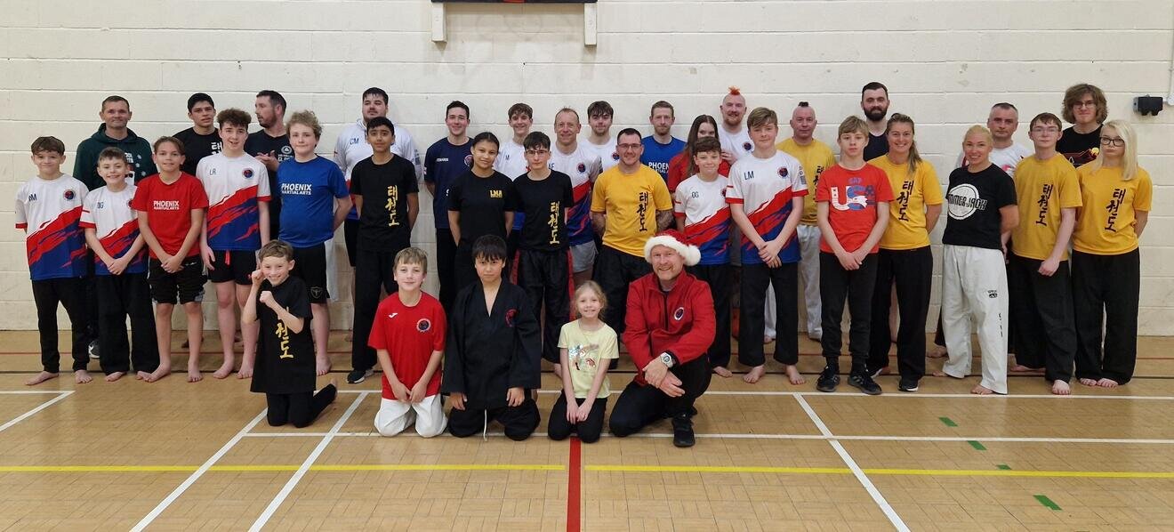 Swindon Martial Arts Members at Taekwondo National Training