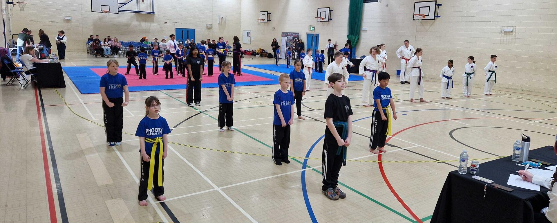 Swindon Martial Arts Members Lined Up For Grading