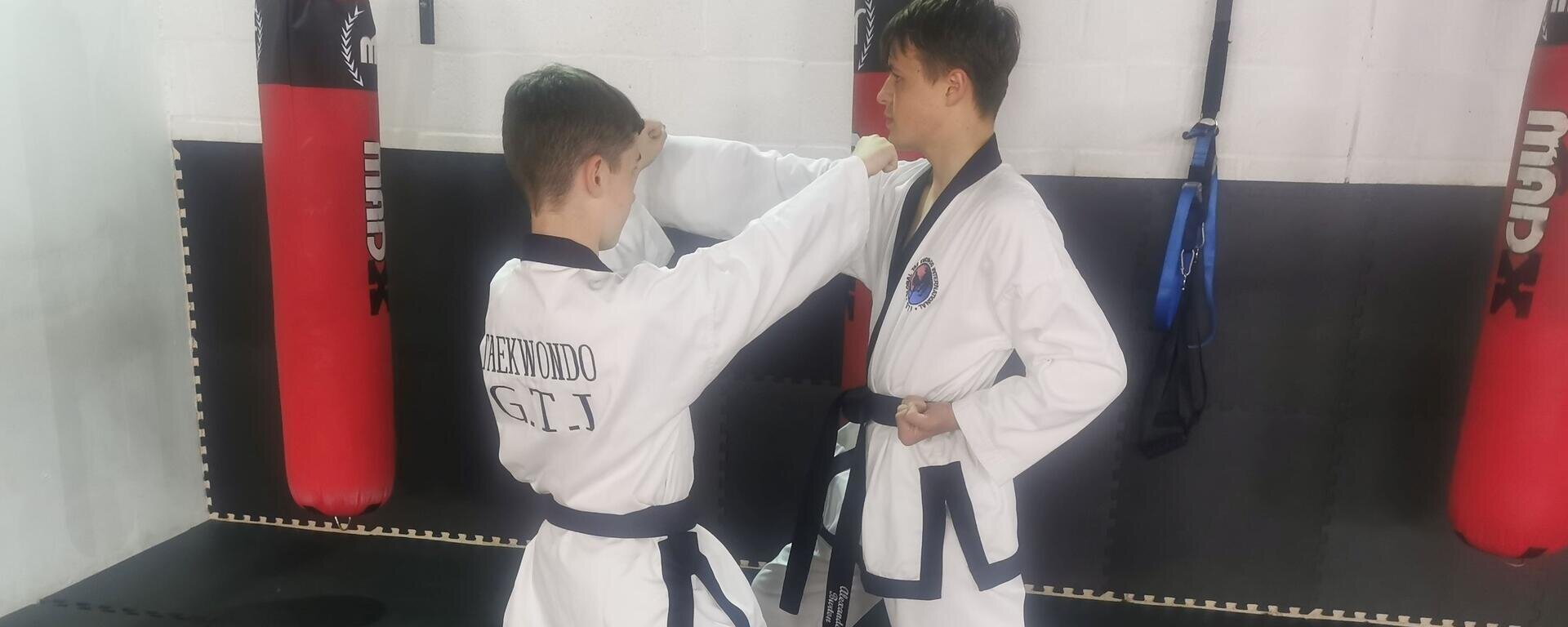 Swindon Martial Arts Members Showing Focus and Discipline