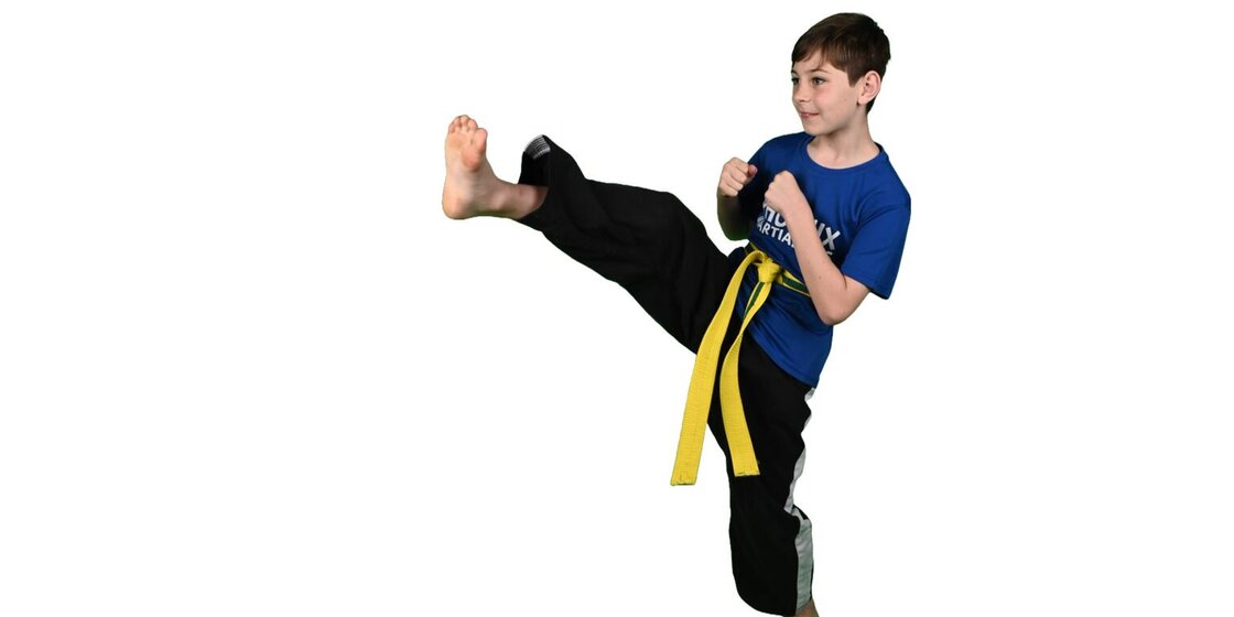 Swindon Martial Arts Kid Kicking