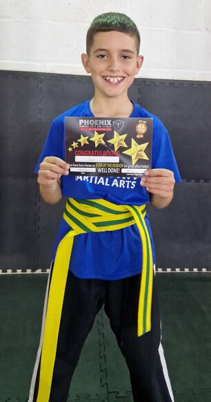 Swindon Martial Arts Child With Certificate