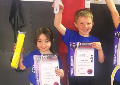 Martial Arts Children with Belts